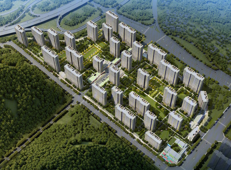新疆綠城誠園建設項目（一期）大區泛光圖片